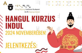 Hangul kurzust indít az ELTE Sejong Intézet