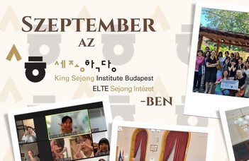 Mi történt az ELTE Sejong Intézetben szeptemberben?